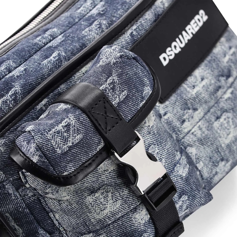 Dsquared2 Sac Tasche mit aufgesetzen Fächern blau(Image 5)