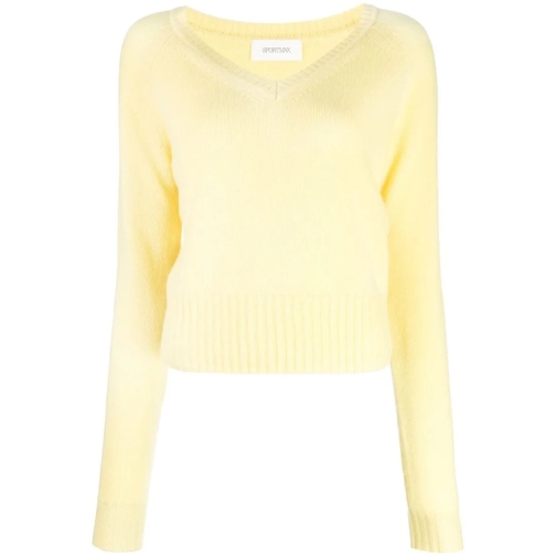 Sportmax Trui V-Neck Sweater Neutrals