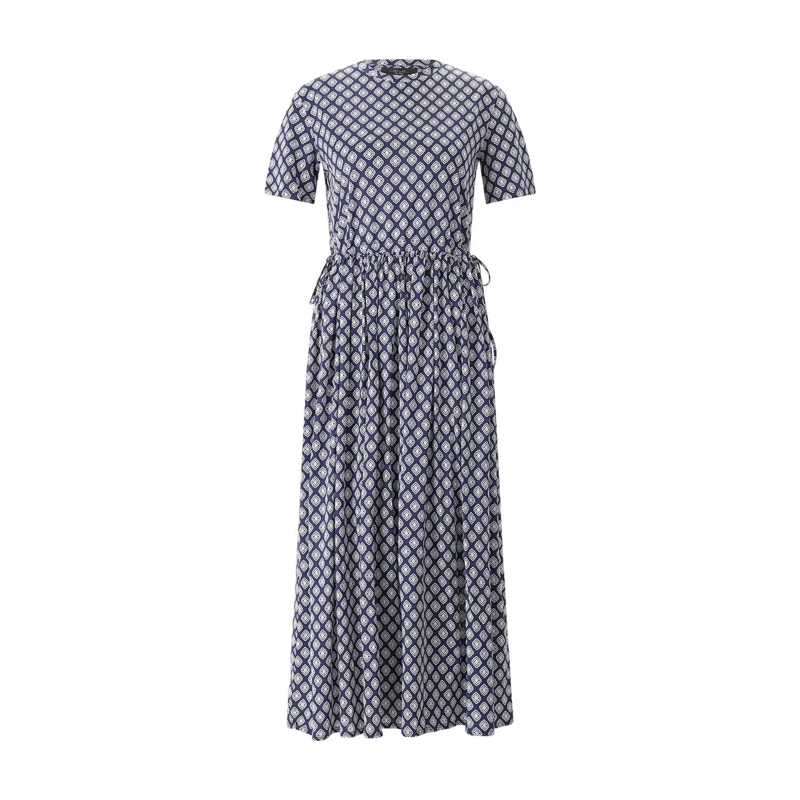 WEEKEND Max Mara Robe longue Maxikleid Facsino mit Muster blau