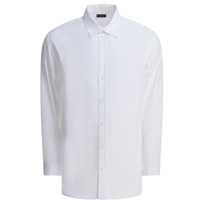 Balenciaga Hemd Cotton Poplin Shirt White