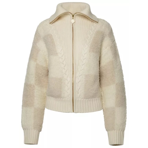 Casablanca Ivory Wool Blend Sweater Neutrals 