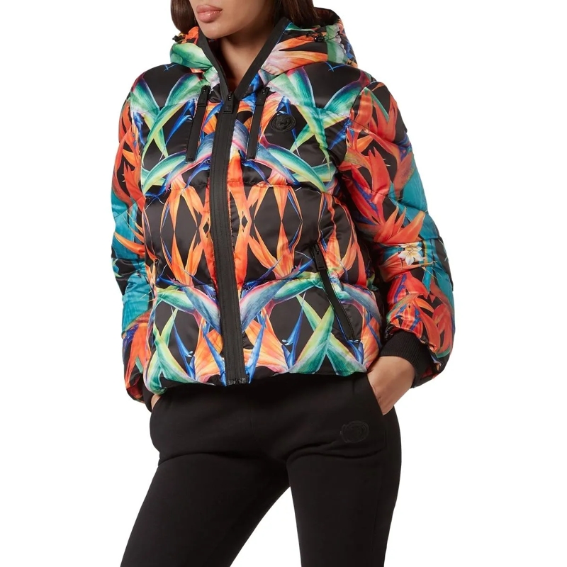 Plein Sport Übergangsjacke Jacke Flowers schwarz(Image 2)