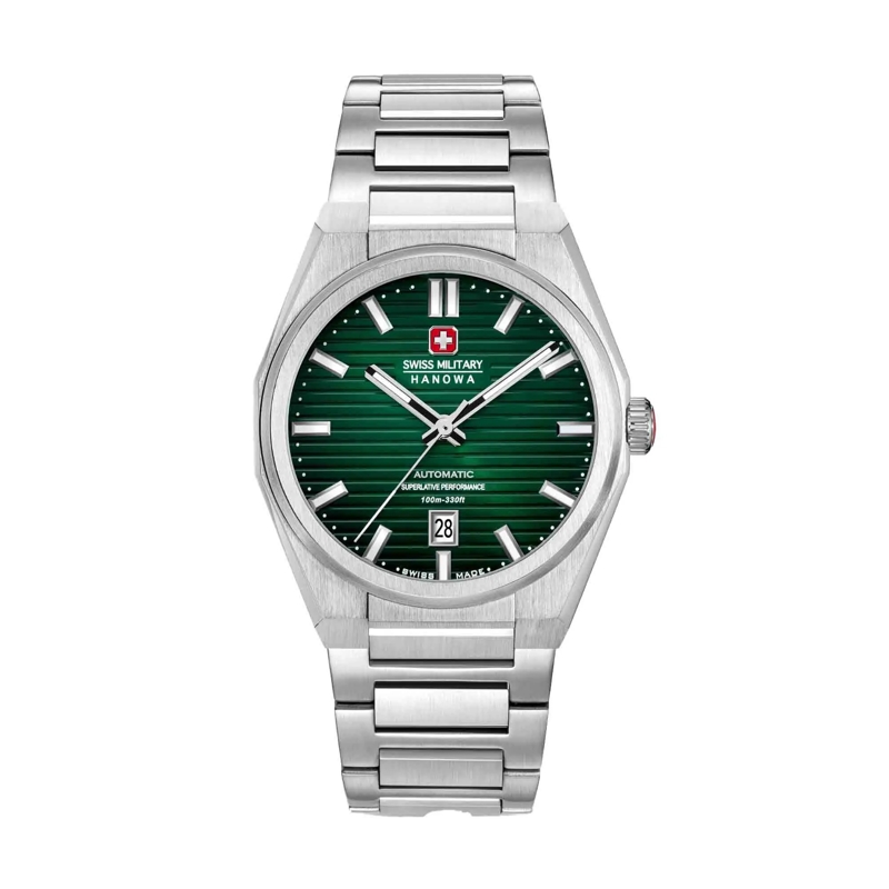 Swiss Military Hanowa Automatikuhr Automatikuhr Avalanche- 3 Zeiger Uhr- Wasserbes grün