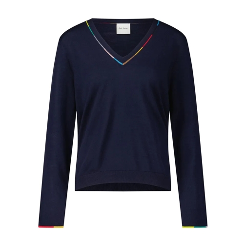 Paul Smith Strickpullover aus Merinowolle Navy Maglione