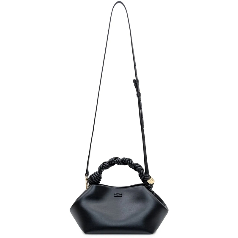 GANNI Tote Bou Mini Bag con Manico Intrecciato schwarz(Image 2)