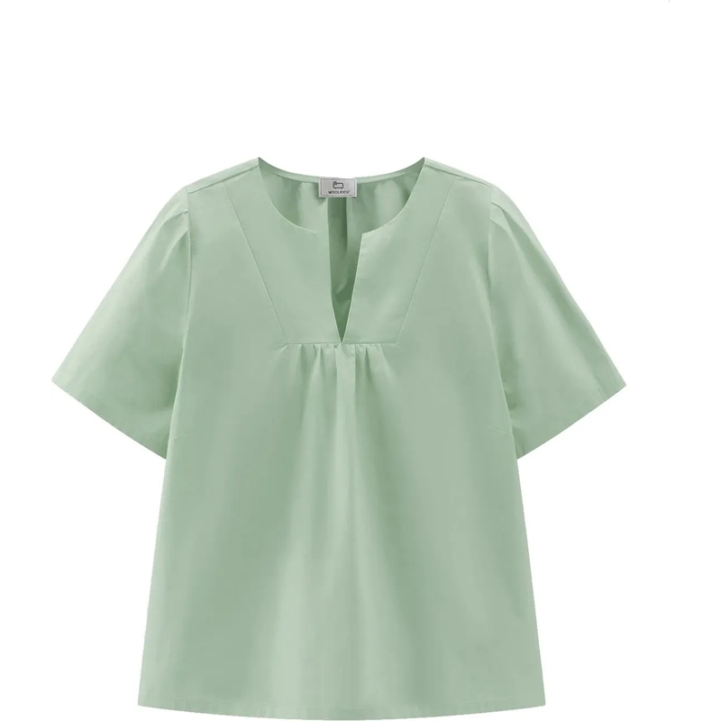 Woolrich Chemisier Shirts Sage grün