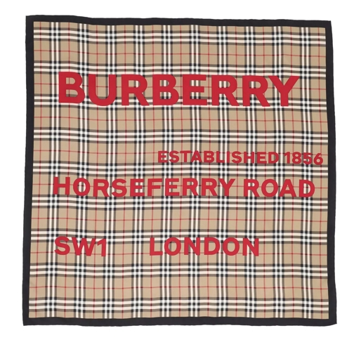 Burberry Horseferry Logo Print Vintage Check Scarf Archive Beige Halstuch