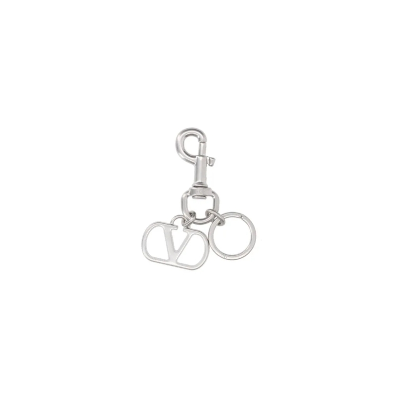 Valentino Garavani  "Vlogo Signature" Keychain – Silver Silver