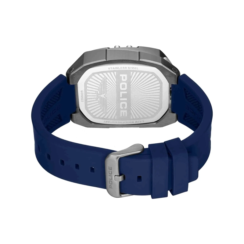 Police Automatikuhr Quarzuhr Bullhead blau(Image 4)