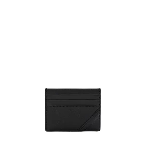 Fendi Diagonal Cardholder Black Porta carte di credito