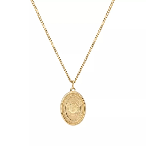 Miansai Velocity Pendant Necklace Polished Gold Collier court