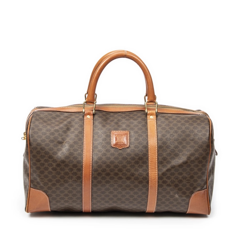 Celine Crossbody Bag Vintage Medium Travel Boston braun