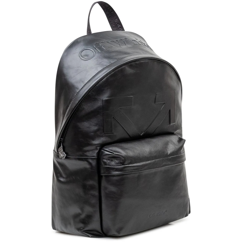 Off-White Rucksack Zaino Heritage con Tasca Frontale e Logo in Riliev schwarz(Image 2)