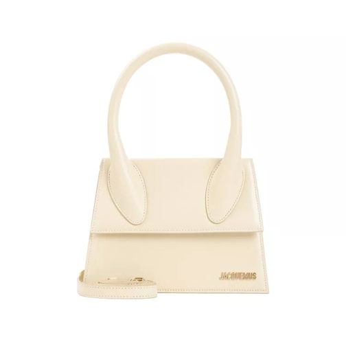 Jacquemus Sac à bandoulière Ivory White Cow Leather Le Grand Chiquito Handbag Neutrals