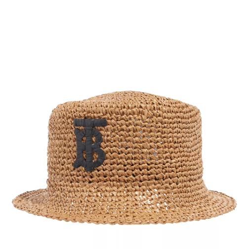 Burberry Raffia Bucket Hat  Black/Beige Cappello da pescatore