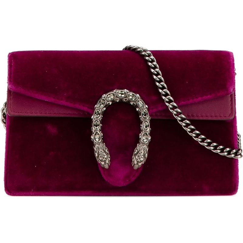 Gucci Schultertasche Mini Velvet Dionysus Crossbody lila