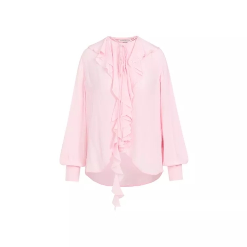 Victoria Beckham Romantic Orchid Silk Blouse Pink 