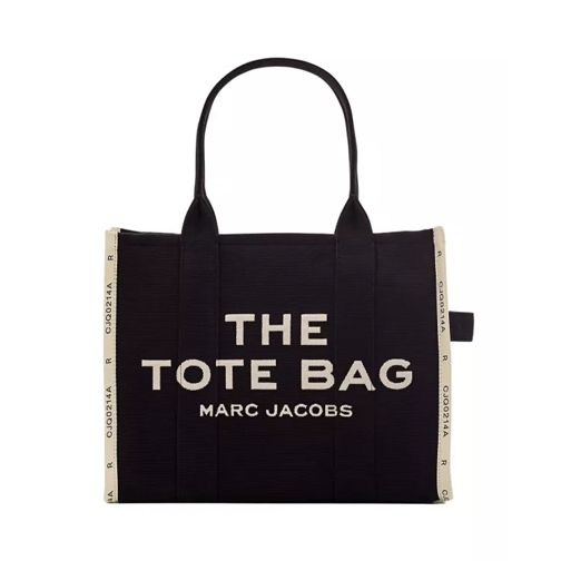 Marc Jacobs The Large Canvas Jacquard Tote Black Fourre-tout