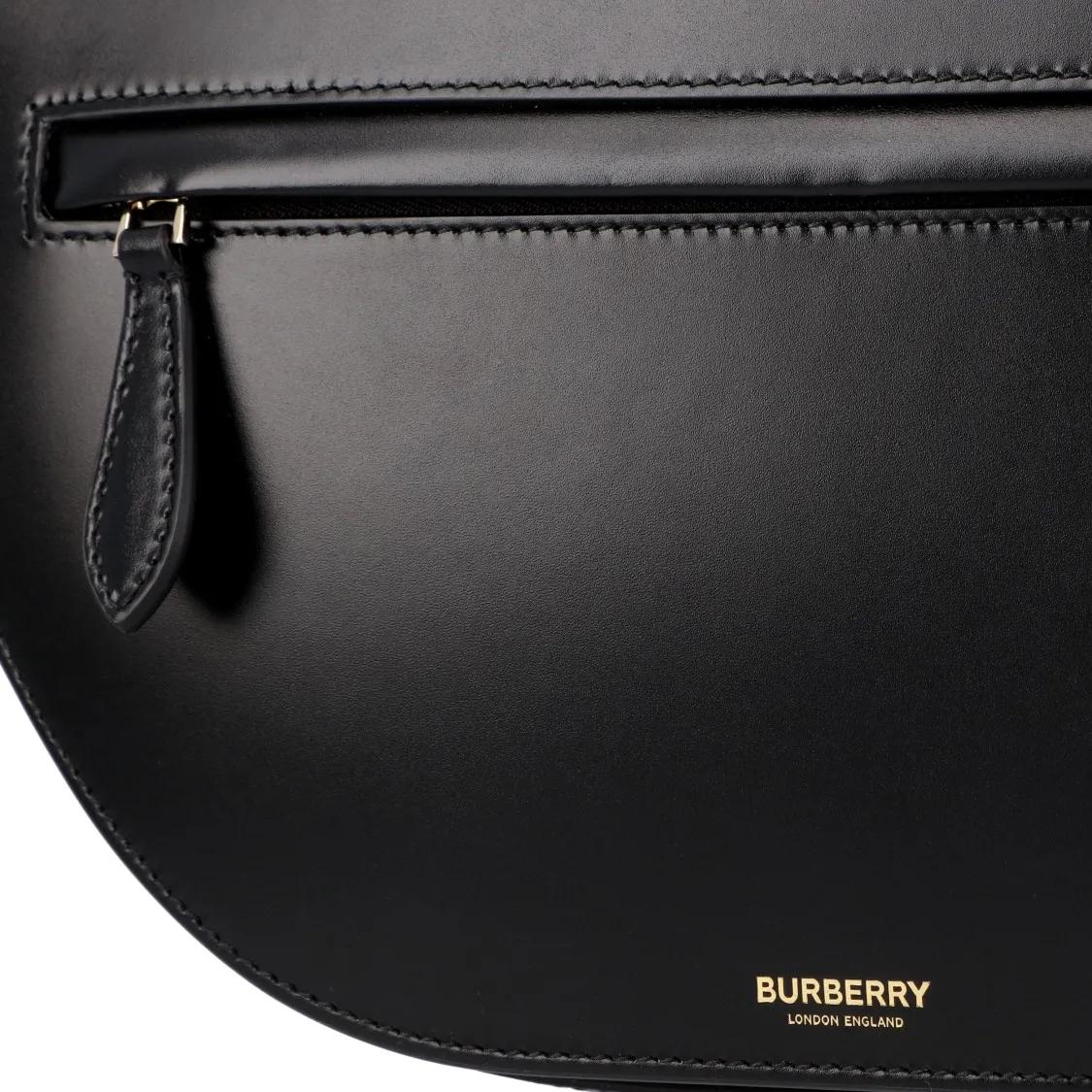 Burberry Hobo bags Medium Olympia Shoulder Bag With Silver-Tone Hardw in zwart
