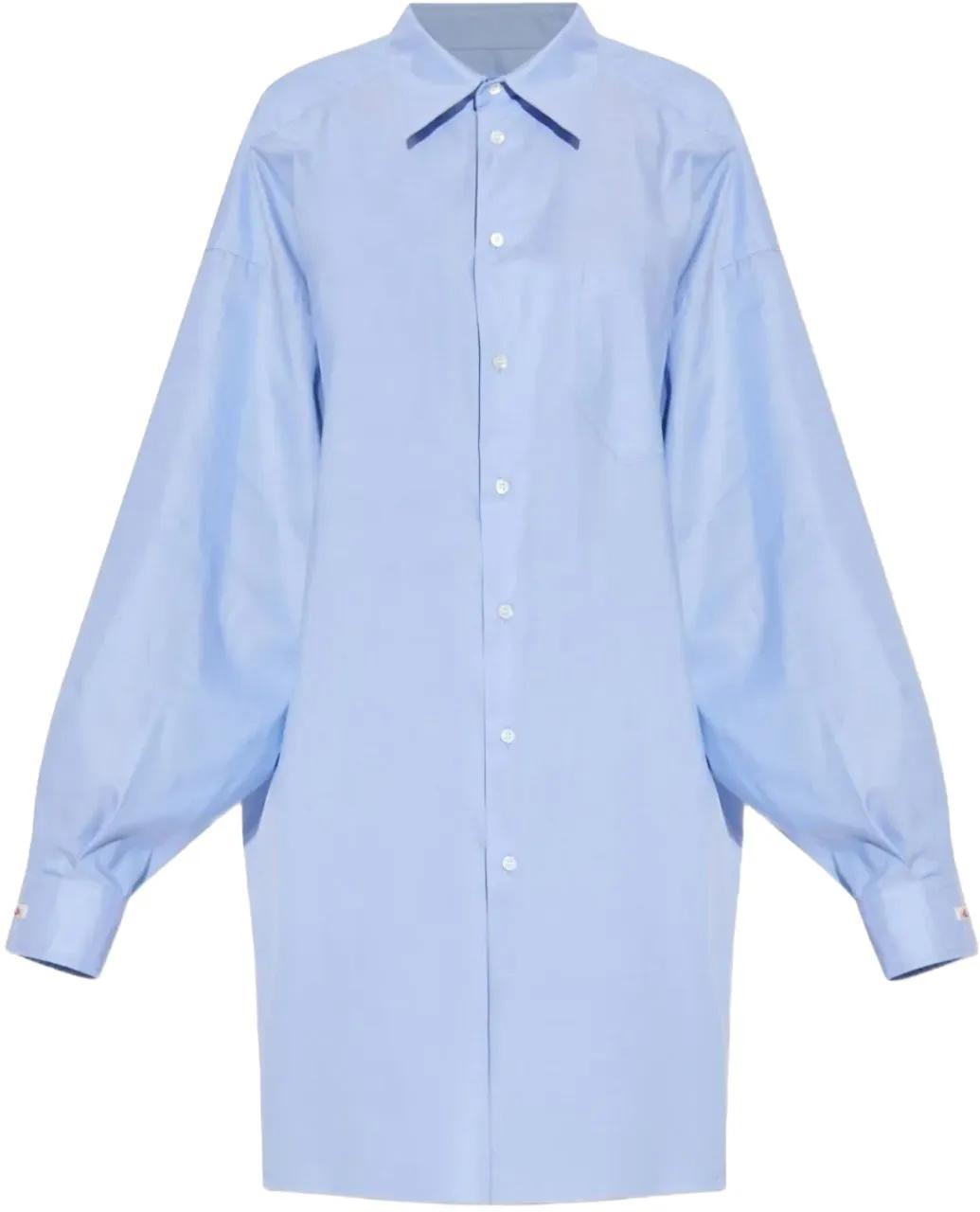 Maison Margiela - Long-sleeved Shirt Blue - Größe 42 - blau