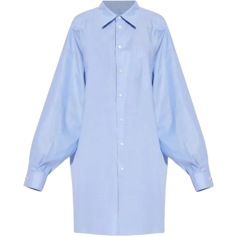 Maison Margiela T-Shirt Long-sleeved Shirt Blue blau