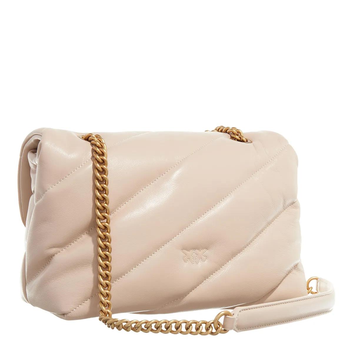 Pinko Gewatteerde Crossbody Tas Nude Neutrals Beige Dames