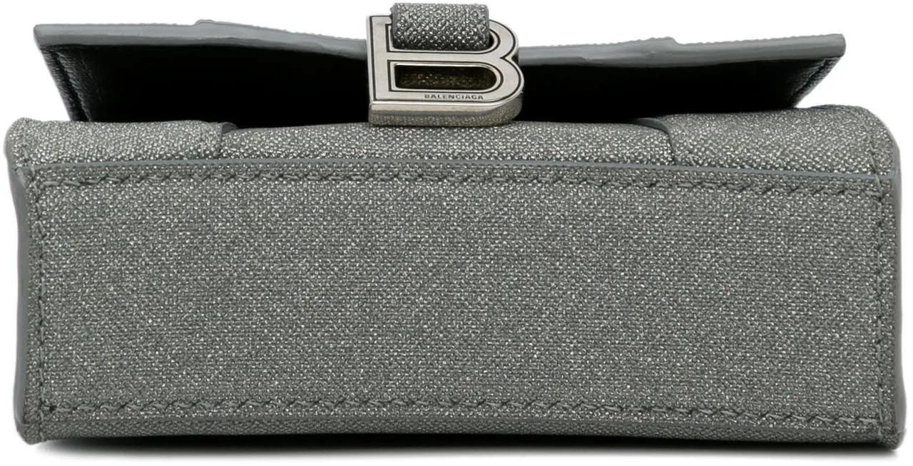 Thumbnail - Balenciaga Hobo Bags - Mini Glitter Hourglass Satchel - Gr. unisize - in Grau - für Damen
