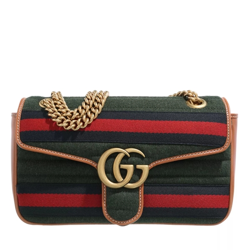 Gucci GG Marmont Crossbody Bag Wool Multi Crossbodytas