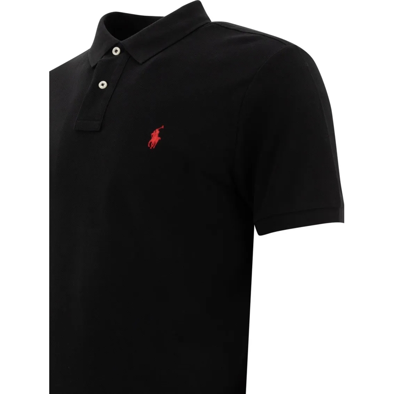 Polo Ralph Lauren Polohemd Pique Polo Shirt Black(Image 4)