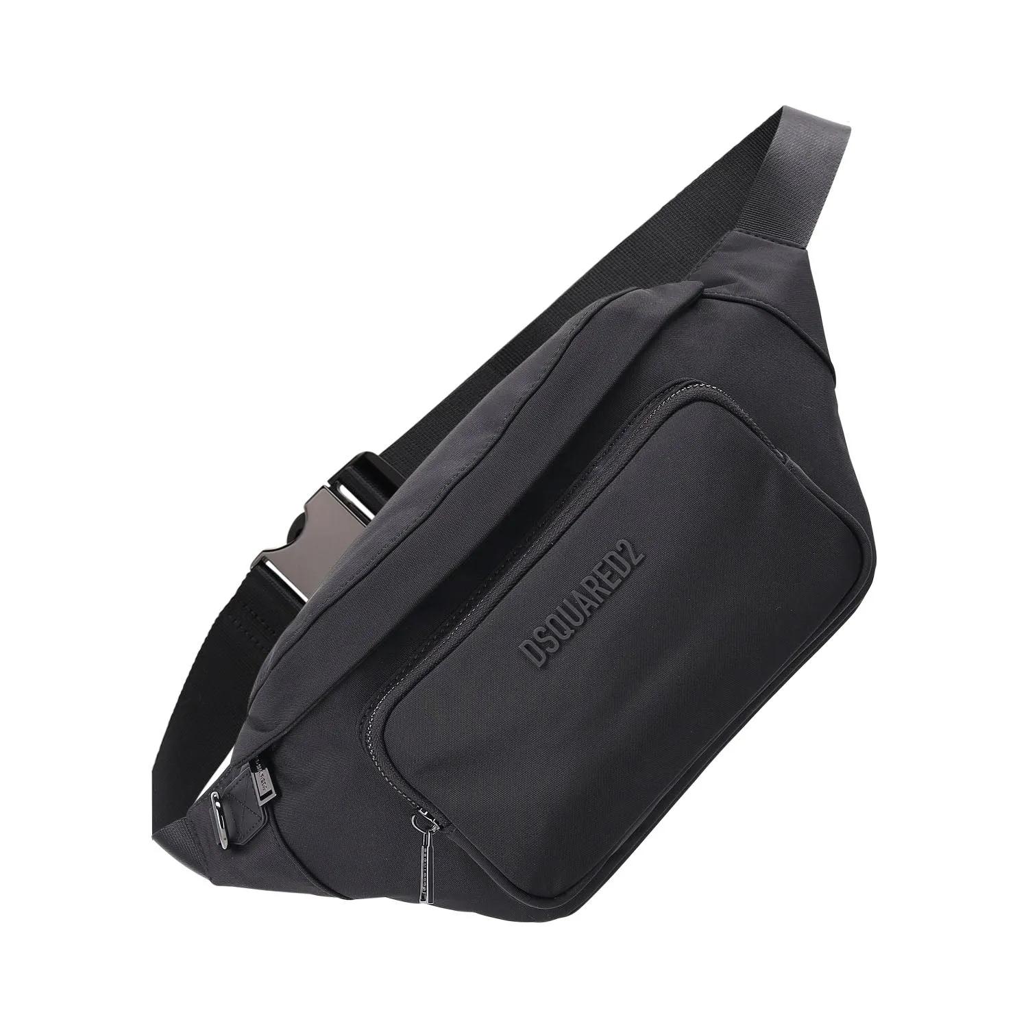 Dsquared2 Businesstaschen & Reisegepäck - Gürteltasche mit Logo - Gr. unisize - in Schwarz - für Herren