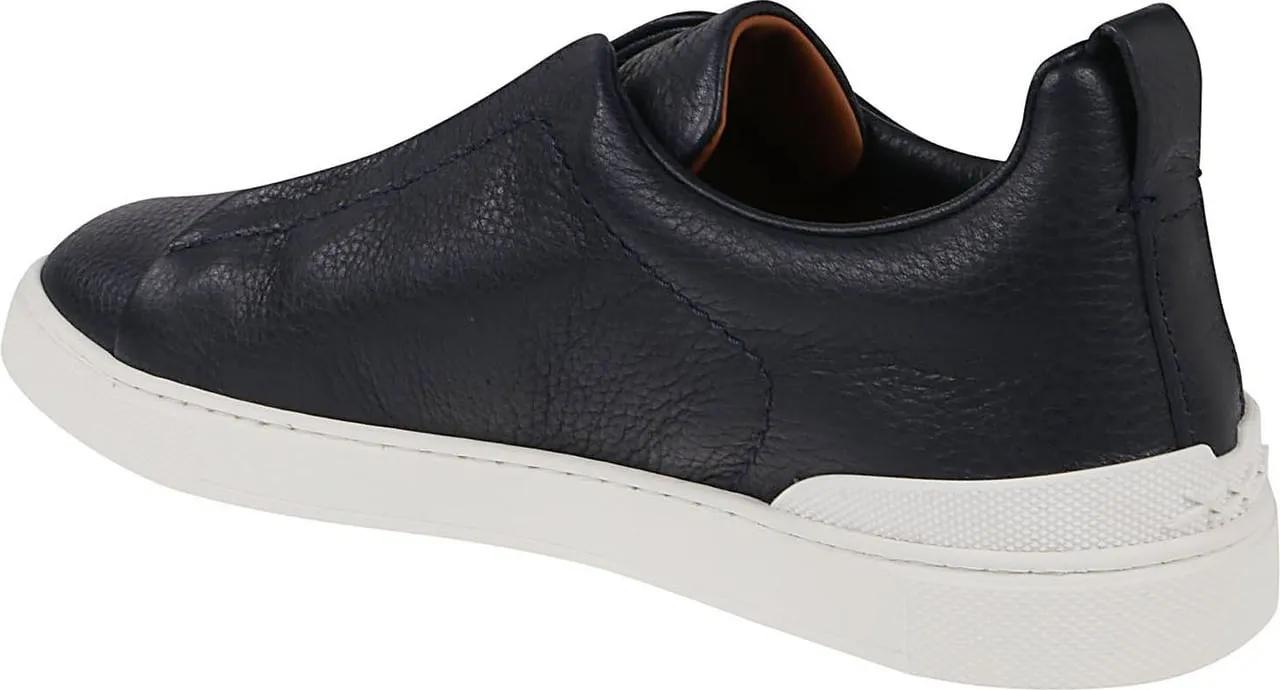 Thumbnail - Zegna Low-Top Sneaker - Triple Stitch Low Top Sneakers Blue - Gr. 8 - in Blau - für Damen