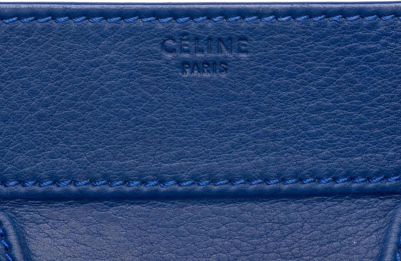 Thumbnail - Celine Shopper - Medium Grained Calfskin Phantom Luggage Tote - Gr. unisize - in Blau - für Damen