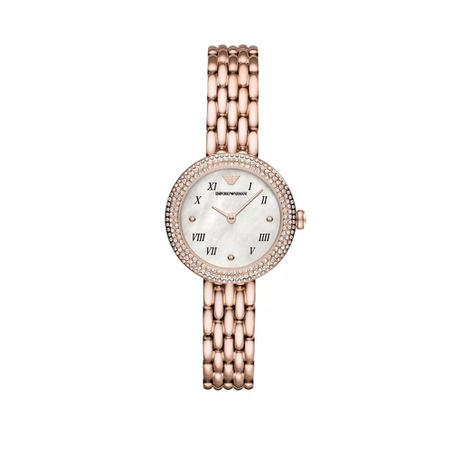 Emporio Armani Two-Hand Rose Gold-Tone Stainless Steel Watch Roségold Orologio al quarzo