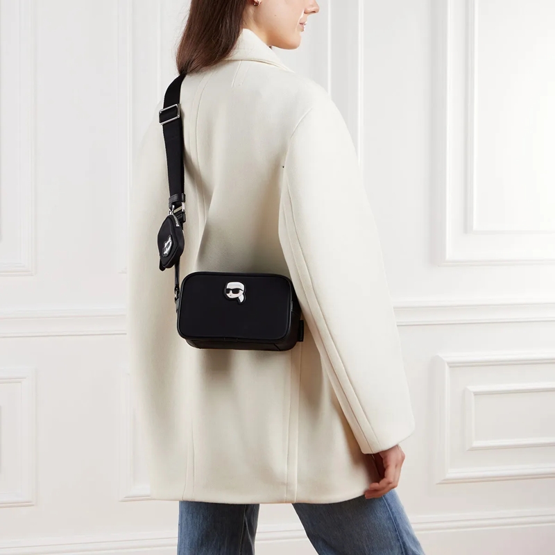 Karl Lagerfeld Camera Bag Ikon Nylon Camera Bag Black(Image 3)