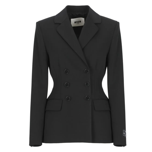 MSGM Blazer Wool Blend Blazer Black