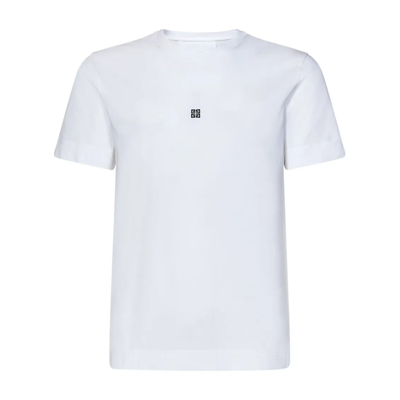 Givenchy T-shirt Embroidered Cotton Jersey T-Shirt White