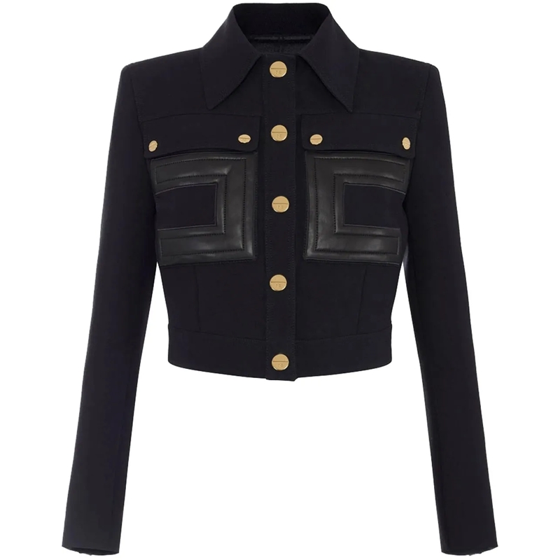 Elisabetta Franchi Veste de transition Jackets Black schwarz