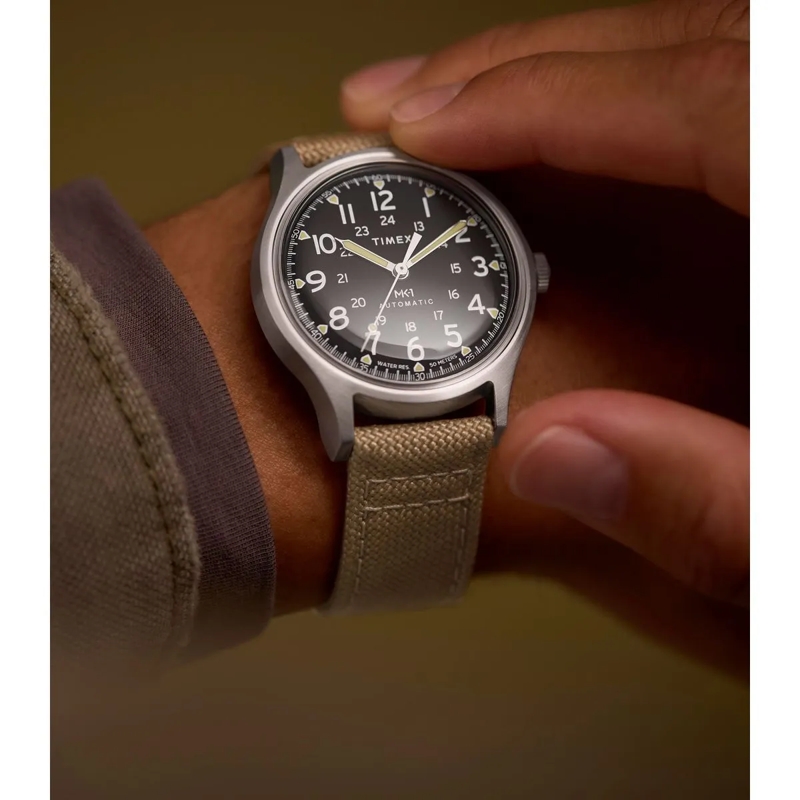 Timex Quarzuhr Mechanische Automatikuhr Mk1 Automatic beige(Image 7)