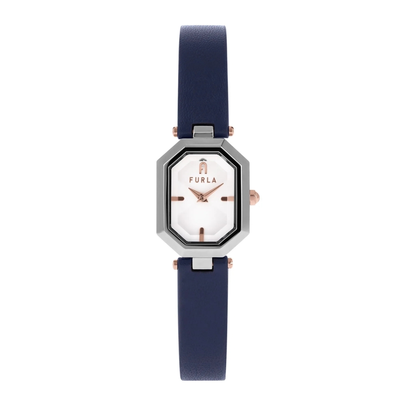 Furla Automatikuhr Analoguhr Furla Octagonal blau