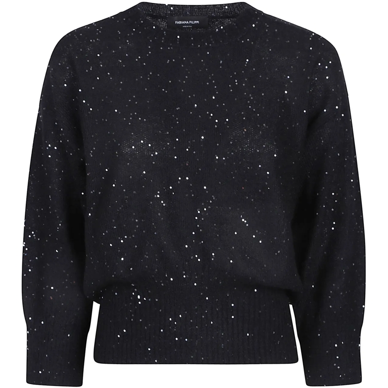Fabiana Filippi  Round Neck Sweater Black schwarz
