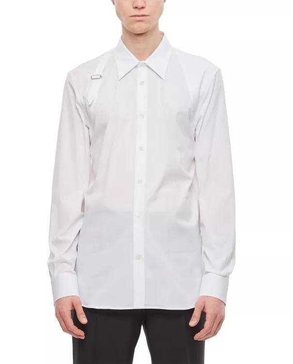 Alexander McQueen - Harness Cotton Shirt - Größe 16 - white