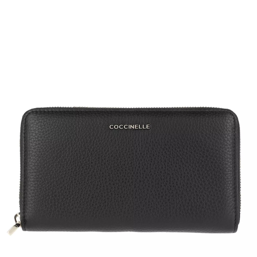 Coccinelle Metallic Soft Noir Continental Wallet