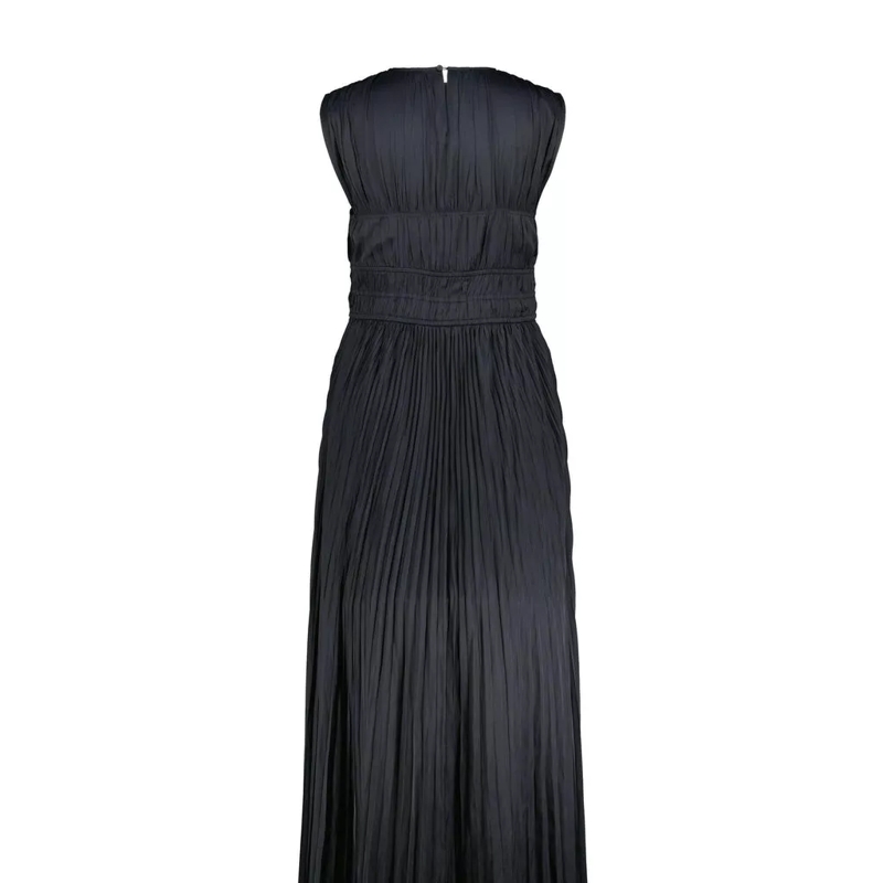 Ulla Johnson Maxikleid Maxikleid Delia mit Plissee Schwarz(Image 2)