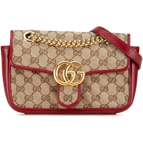 Gucci Sac à bandoulière 2000-2015 Mini GG Canvas Marmont Matelasse Flap Cr braun (Image 2)