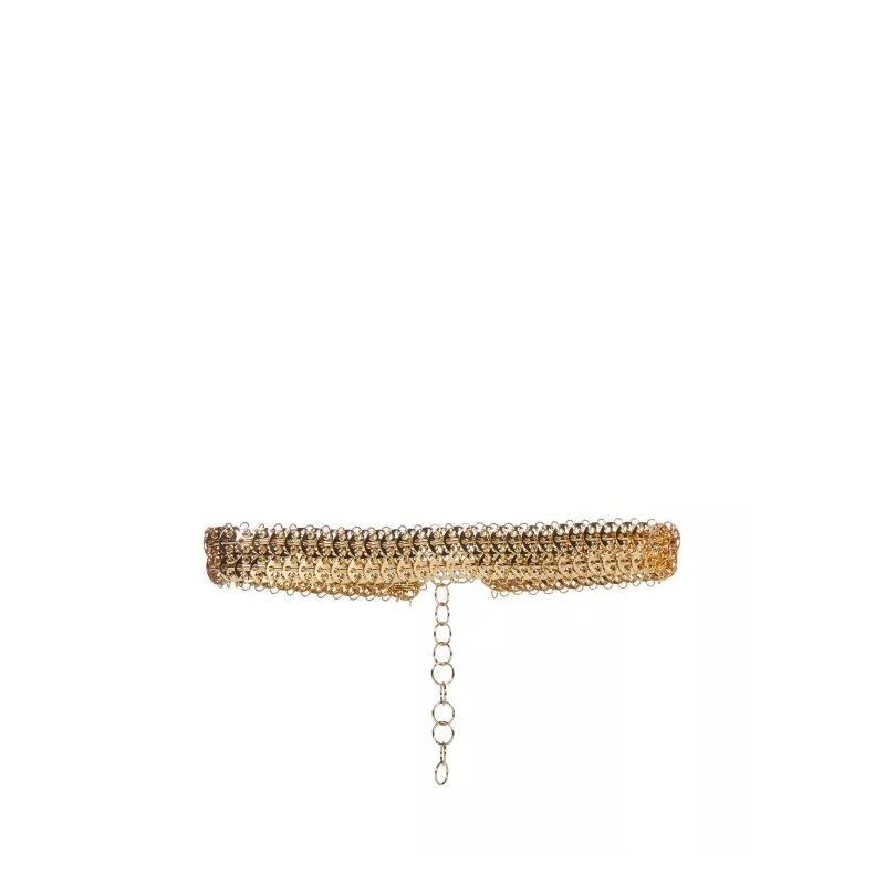 Paco Rabanne Kettingriem Interlinked Brass Chain Belt Gold