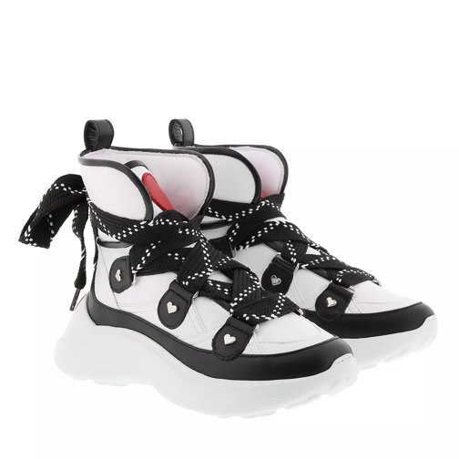 Love Moschino Running Sneaker Bianco/Nero scarpa da ginnastica bassa