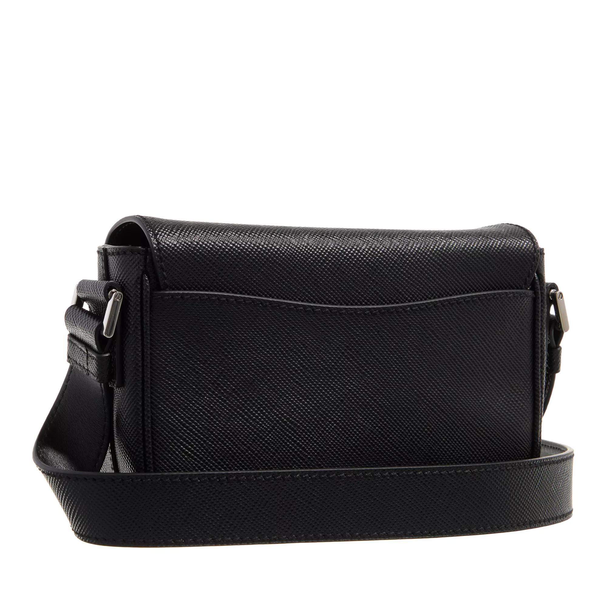 Prada Zwarte Saffiano Schoudertas Black