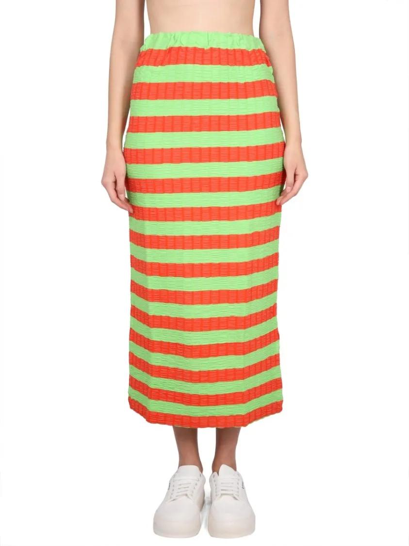 Thumbnail - Sunnei - Striped Maxi Skirt - Größe XS - rot