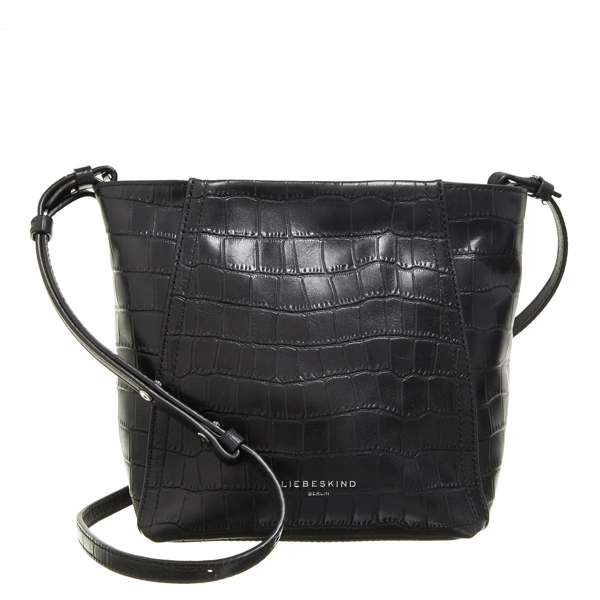 Liebeskind Berlin Hobo Bag - Chudy New Croco - Gr. unisize - in Schwarz - für Damen