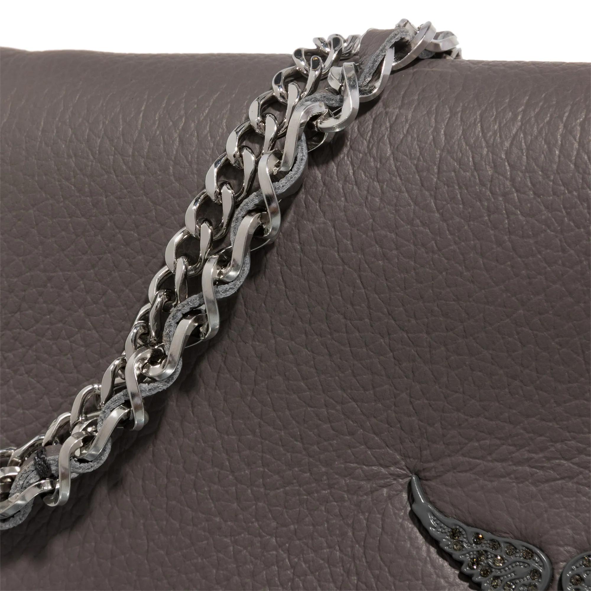 Zadig & Voltaire Crossbody bags Rock Nano Grained Leather in grijs